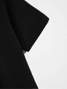 Manfinity Modomio Homme T-shirt En Coton Imprimé Lettre À Rayures Cou – Image 3