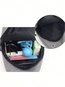 1 pièce Sac de poitrine décontracté de couleur unie pour homme, nouveau sac de poitrine jeunesse, sac banane , petit sac à dos, sac bandoulière, sac de messager de poitrine en tissu oxford. Petit sac homme. Cadeau de Nouvel An chinois, Saint-Valentin, vacances de printemps et d'été, voyage – Image 5