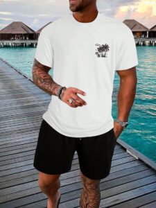 Manfinity RSRT Homme T-shirt Imprimé Tropical – Image 3