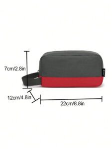 POSO Sac de toilette de lavage, sac à main pour hommes pour le sport, les et les voyages. Sac de rangement. Sac pochette bicolore pour homme, sac enveloppe, sac sous le bras, sac carré. Sac à main anti-vol léger, fournitures de bureau, cadeau pour homme, cadeau pour mari, cadeau de la Fête des pères, portefeuille, sacs essentiels de voyage, sacs essentiels de vacances, sacs pour hommes, sacs d'été, rentrée scolaire – Image 6