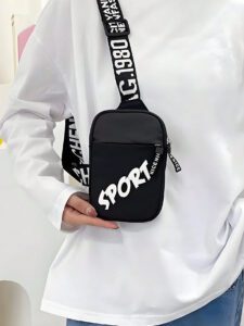 Sac à bandoulière pour hommes, petit sac, sac de messager pour homme, sac carré, sac bandoulière, en polyester, sac banane tendance, sac banane, sac latéral, sac carré pour voyages, vacances, sport, école, cadeau pour hommes léger, sac banane, sac de taille, sac pour étudiant et navetteur, Halloween, cadeaux pour hommes, automne, Noël, sac ceinture, sac de voyage, sac bandoulière pour hommes, cadeaux de Noël, cadeaux drôles, Journée de Thanksgiving – Image 2