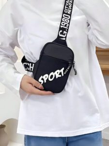 Sac à bandoulière pour hommes, petit sac, sac de messager pour homme, sac carré, sac bandoulière, en polyester, sac banane tendance, sac banane, sac latéral, sac carré pour voyages, vacances, sport, école, cadeau pour hommes léger, sac banane, sac de taille, sac pour étudiant et navetteur, Halloween, cadeaux pour hommes, automne, Noël, sac ceinture, sac de voyage, sac bandoulière pour hommes, cadeaux de Noël, cadeaux drôles, Journée de Thanksgiving – Image 6