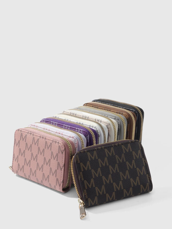 SOUTHLAND&KANGAROO Portefeuille à monnaie polivalent avec fermeture éclair, sélection de couleurs multiples, graphique de lettres. Organisateur de cartes multicarte pour le rangement des cartes, fournitures scolaires pour la chambre d'étudiant. Léger et portable. Porte-carte d'identité pour les cols blancs, femmes, cadeaux pour anniversaire, vacances, cadeau pour les enseignants. Porte-cartes de visite, porte-cartes de crédit en cuir de haute qualité – Image 2