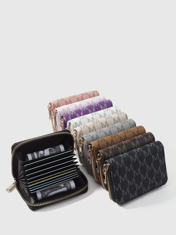 SOUTHLAND&KANGAROO Portefeuille à monnaie polivalent avec fermeture éclair, sélection de couleurs multiples, graphique de lettres. Organisateur de cartes multicarte pour le rangement des cartes, fournitures scolaires pour la chambre d'étudiant. Léger et portable. Porte-carte d'identité pour les cols blancs, femmes, cadeaux pour anniversaire, vacances, cadeau pour les enseignants. Porte-cartes de visite, porte-cartes de crédit en cuir de haute qualité – Image 4