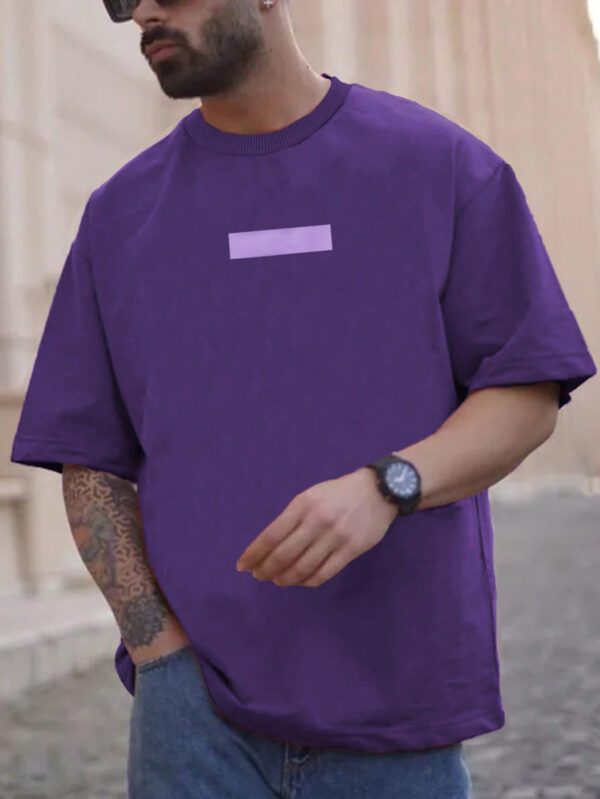 Manfinity Homme T-shirt À Épaules Basses Et À Blocs De Couleur Pour Hommes, Coupe Ample