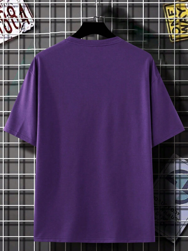 Manfinity Homme T-shirt À Épaules Basses Et À Blocs De Couleur Pour Hommes, Coupe Ample – Image 2