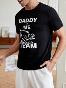 Manfinity ModaGents Homme T-shirt Graphique De Slogan – Image 5