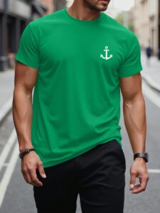 Manfinity Homme Homme T-shirt à imprimé ancre – Image 9