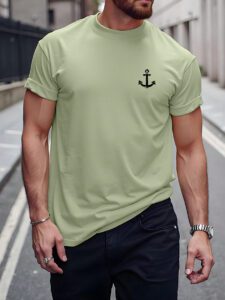 Manfinity Homme Homme T-shirt à imprimé ancre – Image 10