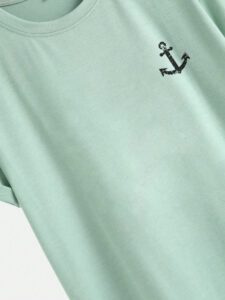 Manfinity Homme Homme T-shirt à imprimé ancre – Image 12