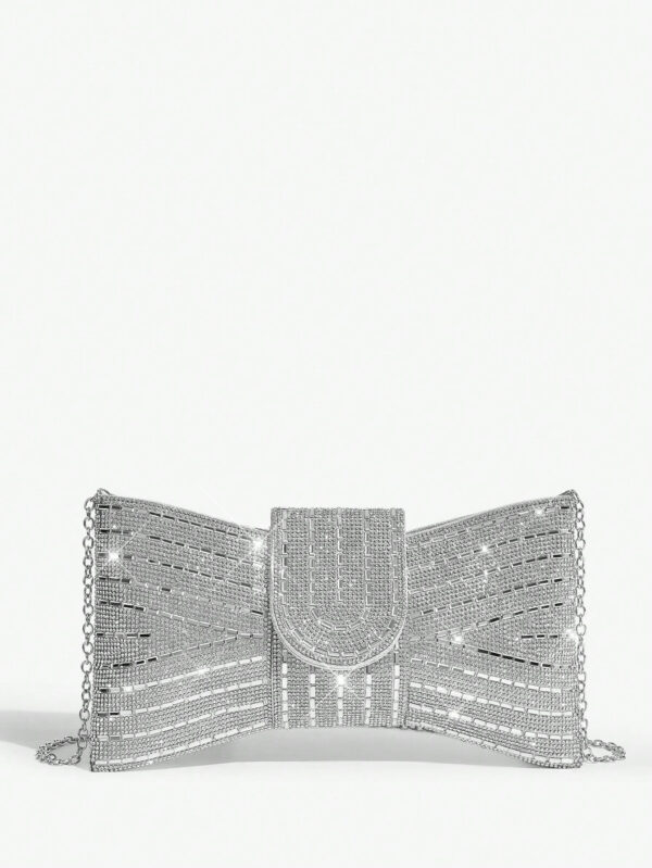 SHEIN Belle Sac à main de soirée de luxe, glamour et élégant pour femmes, filles, dames, étudiantes, mariées, demoiselles d'honneur, invitées de mariage, lune de miel, soirée, remise de diplômes, mariage, club, rencard, soirée. Parfait pour les fêtes, mariages, dîners/banquets. S'assortit parfaitement aux robes de fête, de soirée, à paillettes. Sac à main élégant pour femme, idéal pour les tenues du Nouvel An, les robes de fête. – Image 9