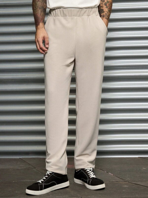 SHEIN Ceinture élastique en coton pour hommes pour pantalons regular – Image 3