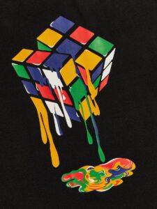 Manfinity UrbanChill T-shirts pour hommes avec col rond ajusté, tee-shirt graphique à manches courtes et coloré, décontracté pour l'été en polyester – Image 4