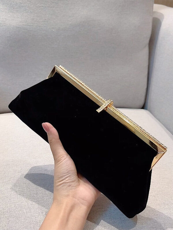 Sac seau léger, décontracté pour le bureau, décoré de strass. Design à cordon coulissant. Sac transparent avec perles, sac de soirée glamour, élégant et raffiné. Luxe discret avec strass, parfait pour la fête, le dîner/le banquet, la robe de fête de Noël, pour les filles, les femmes, les mariées