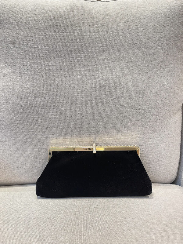 Sac seau léger, décontracté pour le bureau, décoré de strass. Design à cordon coulissant. Sac transparent avec perles, sac de soirée glamour, élégant et raffiné. Luxe discret avec strass, parfait pour la fête, le dîner/le banquet, la robe de fête de Noël, pour les filles, les femmes, les mariées – Image 5