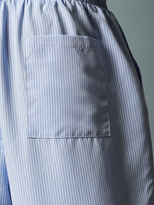 SUMWON Pantalon ample à rayures avec revers, à enfiler – Image 8