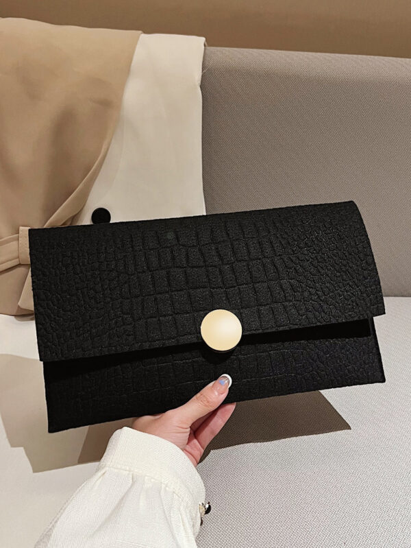 Sac de dîner de luxe, sac de soirée glamour, élégant, exquis, silencieux Sac carré à rabat en relief de crocodile rose fluo de luxe Sac carré pour dame, femme, pour fêtarde, mariée Parfait pour la fête, mariage, bal, dîner/banquet, dîner/banquet, meilleur Cadeau pour les femmes maman enseignante amie demoiselle d’honneur – Image 2