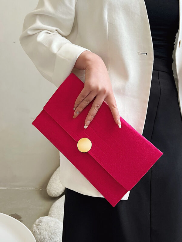 Sac de dîner de luxe, sac de soirée glamour, élégant, exquis, silencieux Sac carré à rabat en relief de crocodile rose fluo de luxe Sac carré pour dame, femme, pour fêtarde, mariée Parfait pour la fête, mariage, bal, dîner/banquet, dîner/banquet, meilleur Cadeau pour les femmes maman enseignante amie demoiselle d’honneur – Image 3