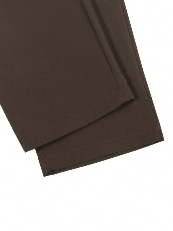 Manfinity Bizformal Pantalon décontracté classique à poche de couleur unie pour hommes – Image 4