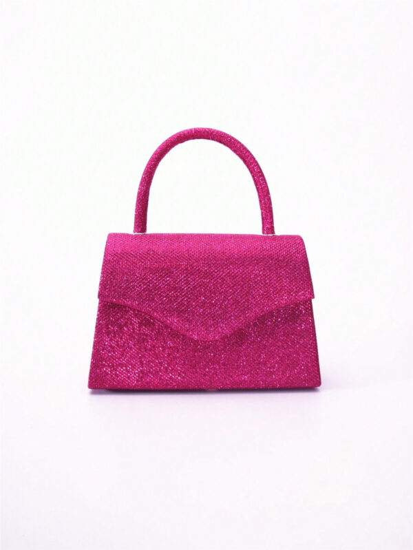 Sac de soirée miroir simple avec poignée, bandoulière et option à tenir à la main, sac de mariée, sac de soirée & sac de mariée, parfait pour la fête, le mariage, le bal de fin d'année, le dîner/banquet, assorti à la robe de mariée, aux tenues formelles, robe de bal et robe de soirée pour femmes – Image 2
