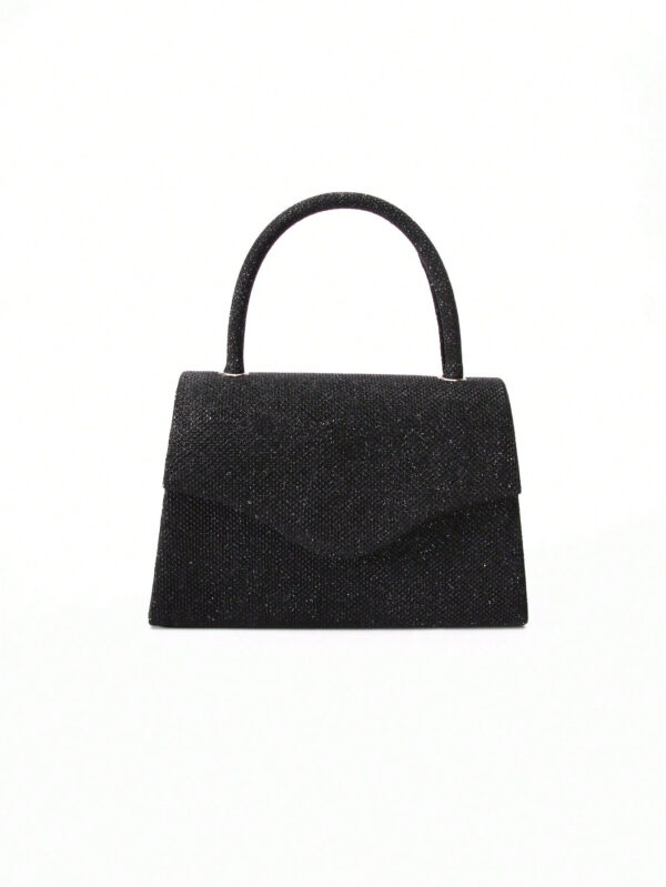 Sac de soirée miroir simple avec poignée, bandoulière et option à tenir à la main, sac de mariée, sac de soirée & sac de mariée, parfait pour la fête, le mariage, le bal de fin d'année, le dîner/banquet, assorti à la robe de mariée, aux tenues formelles, robe de bal et robe de soirée pour femmes – Image 3