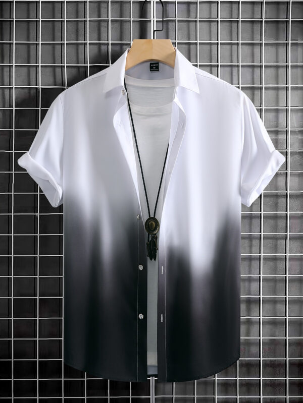 Manfinity Homme Homme Chemise Dégradé À Bouton (Sans T-Shirt) – Image 4