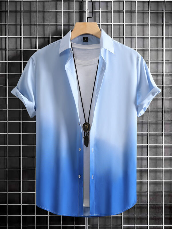 Manfinity Homme Homme Chemise Dégradé À Bouton (Sans T-Shirt) – Image 5