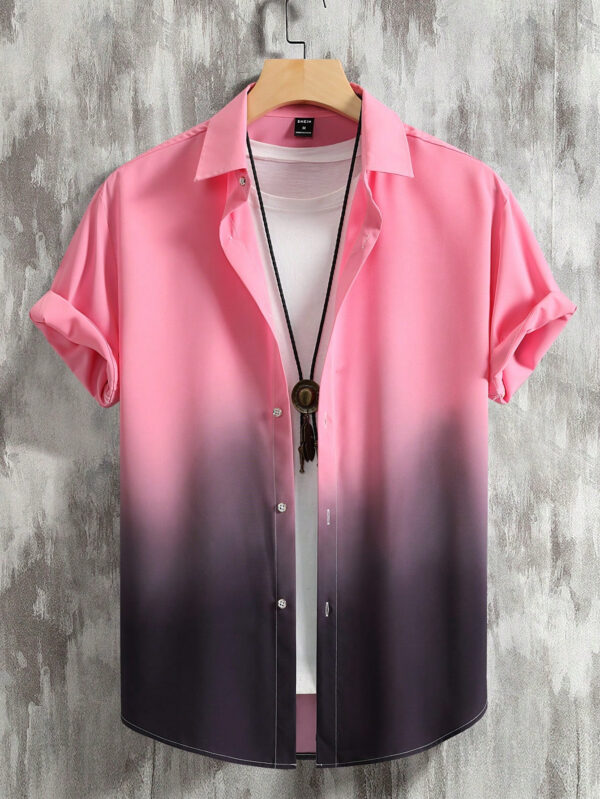 Manfinity Homme Homme Chemise Dégradé À Bouton (Sans T-Shirt) – Image 6