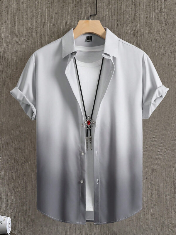 Manfinity Homme Homme Chemise Dégradé À Bouton (Sans T-Shirt) – Image 7