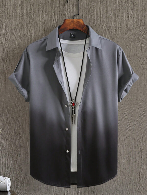 Manfinity Homme Homme Chemise Dégradé À Bouton (Sans T-Shirt) – Image 9