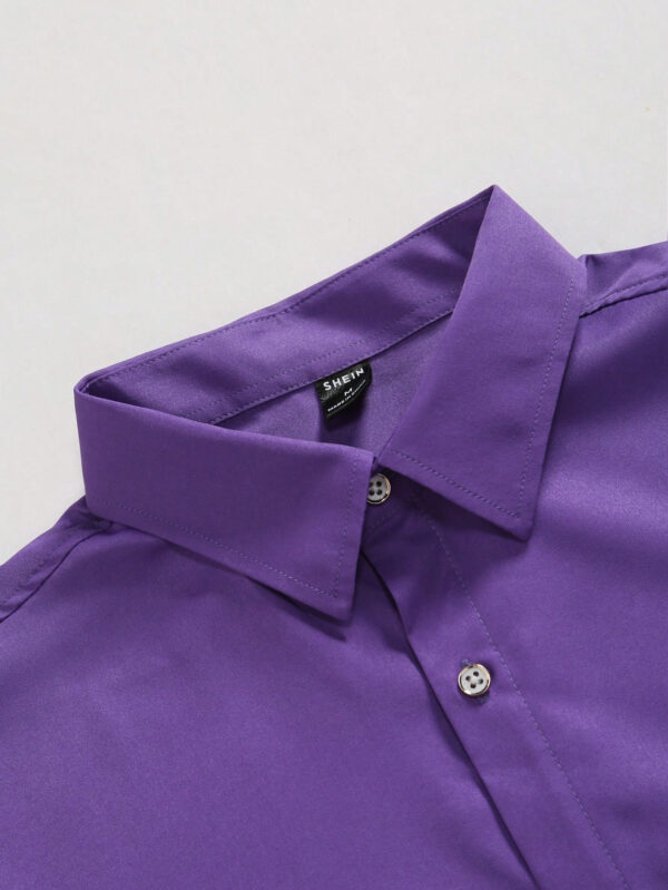 Manfinity Homme Homme Chemise Dégradé À Bouton (Sans T-Shirt) – Image 20