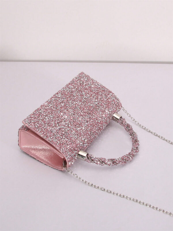 Brillance Pailletée, Brillant Glamour, Élégant, Exquis Sac De Soirée Avec Strass Décoration, Sac De Soirée Pour Fille De La Fête, Femme, Parfait Pour Une Soirée, Un Mariage, Un Bal, Un Dîner/banquet, Pour Le Meilleur Cadeau Pour Femmes – Image 10