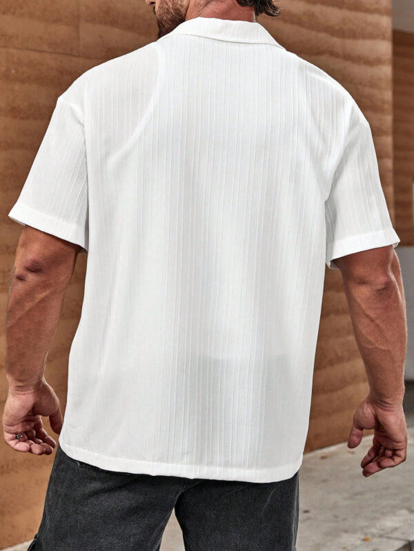 Manfinity KASUA Chemise décontractée d'été pour homme avec boutons, unie – Image 6