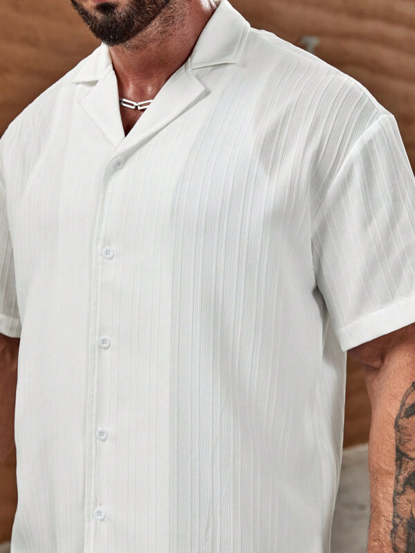 Manfinity KASUA Chemise décontractée d'été pour homme avec boutons, unie – Image 8