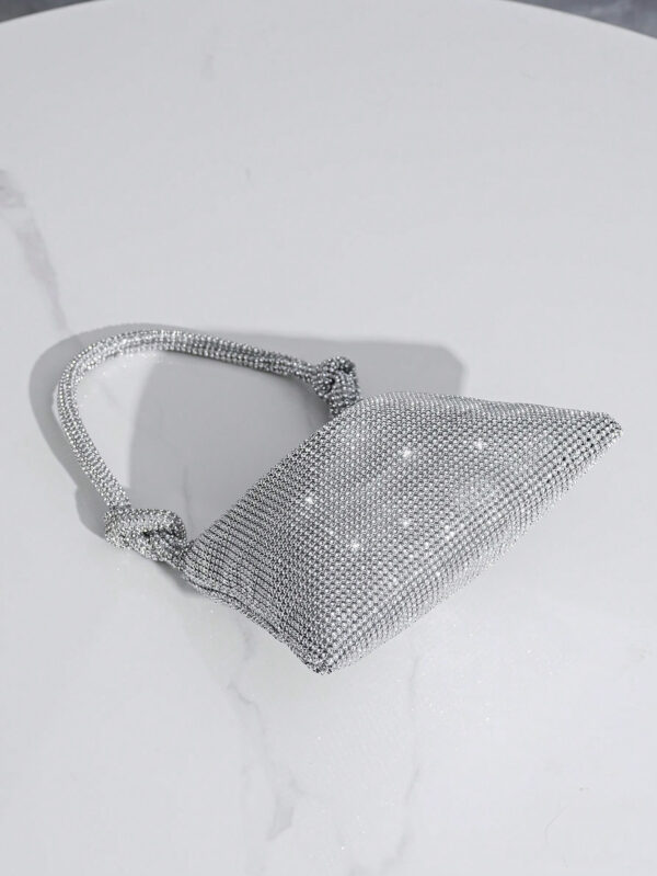 Sac à main mini scintillant avec strass, sac de soirée élégant pour femme pour fête, événement et banquet, sac parfaitement assorti avec les robes d'anniversaire pour femme, parfait pour la fête, le mariage, le bal de promo, le dîner/banquet, assorti avec la robe de soirée pour fête de vacances, robe du Nouvel An et robe pailletée, parfaitement assorti avec les robes de fête pour femme – Image 10