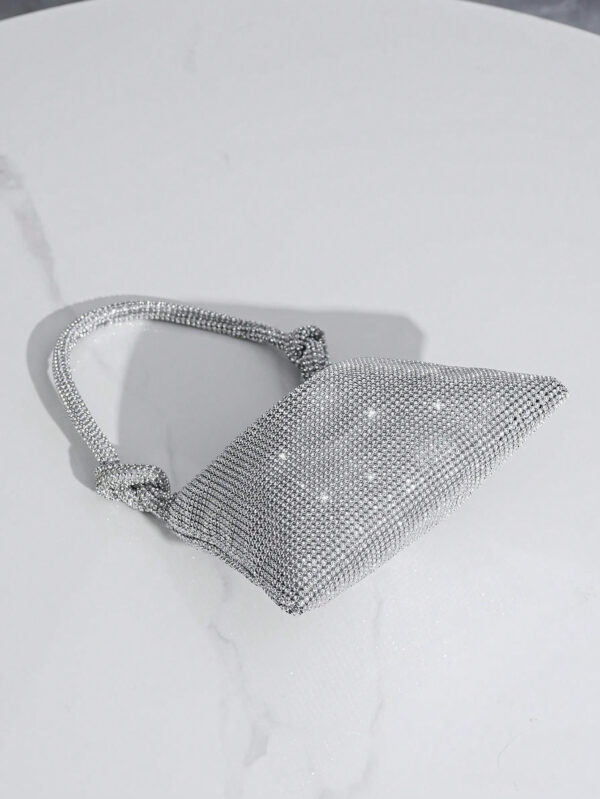 Sac à main mini scintillant avec strass, sac de soirée élégant pour femme pour fête, événement et banquet, sac parfaitement assorti avec les robes d'anniversaire pour femme, parfait pour la fête, le mariage, le bal de promo, le dîner/banquet, assorti avec la robe de soirée pour fête de vacances, robe du Nouvel An et robe pailletée, parfaitement assorti avec les robes de fête pour femme – Image 18