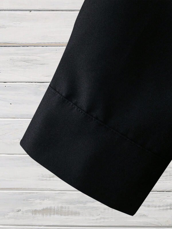 Manfinity Mode Chemise à manches longues unie pour homme dans un style d'affaires avec boutons – Image 15