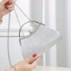 Brillant, Glamour, Élégante 1 pièce Sac de soirée plissé en métal décoré de strass, convient pour les fêtes, les mariages, les dîners, les banquets, idéal pour les filles et femmes pour les fêtes, les mariages, les bals, les dîners / banquets, meilleur cadeau pour les femmes – Image 14