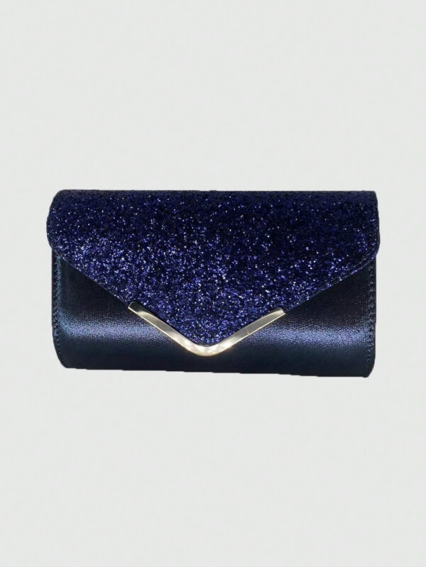 Sac seau léger, d'affaires et décontracté avec décoration de strass, design à cordon coulissant mini, sac transparent avec fausses perles. Sac de soirée glamour, élégant, exquis, de luxe discret avec strass, parfait pour les fêtes, les dîners/banquets, les robes de fête de Noël pour les femmes, les jeunes filles, les mariées. – Image 2