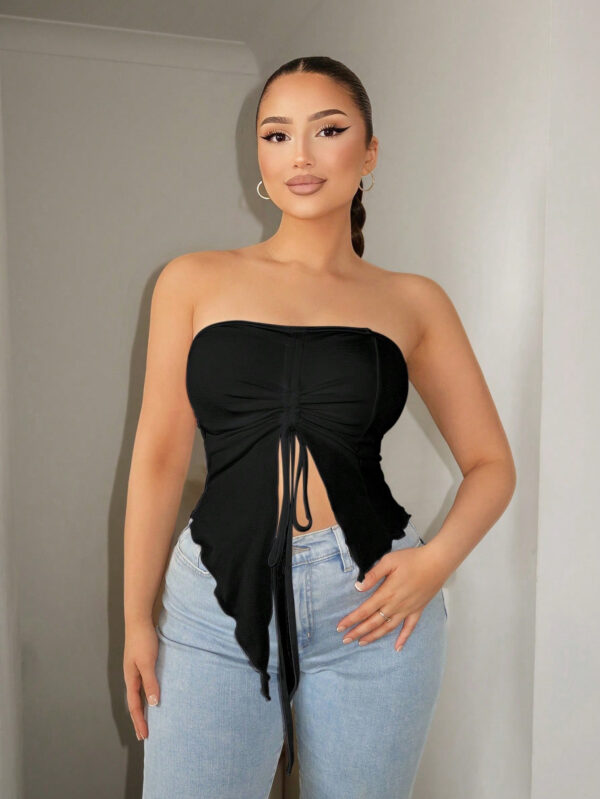 SHEIN SXY Top bandeau à cordon asymétrique – Image 2