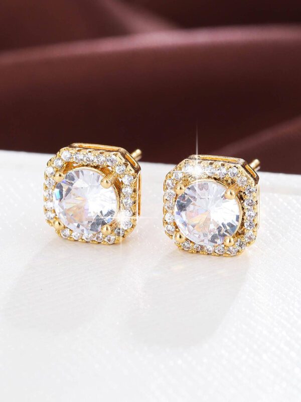 Clous d'oreilles zircone cubique – Image 2