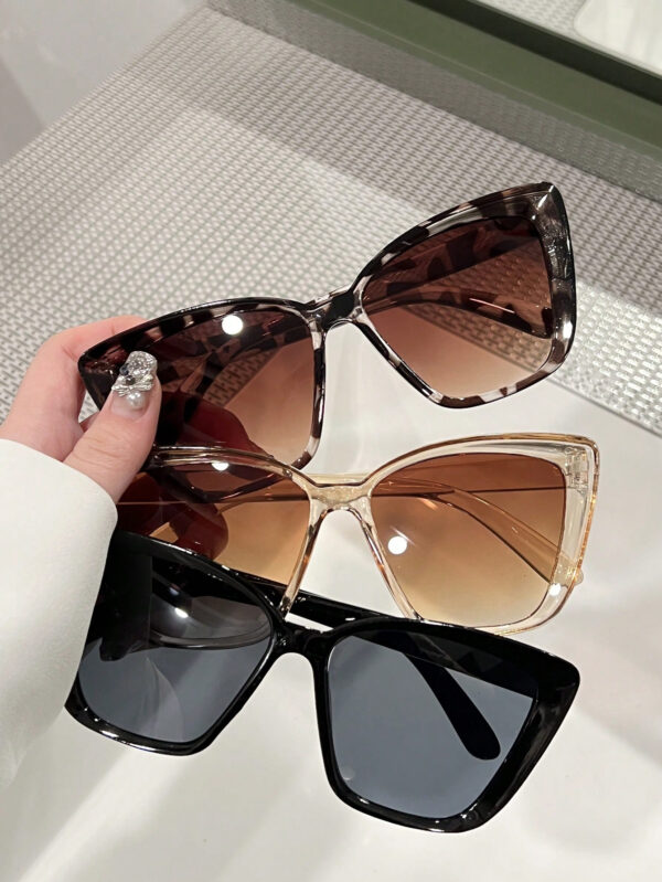 3 pièces élégantes lunettes de vue géométriques plates vintage en plastique, style bohème, pour femmes, convient pour les vacances à la plage en été, accessoires de plage pour femmes