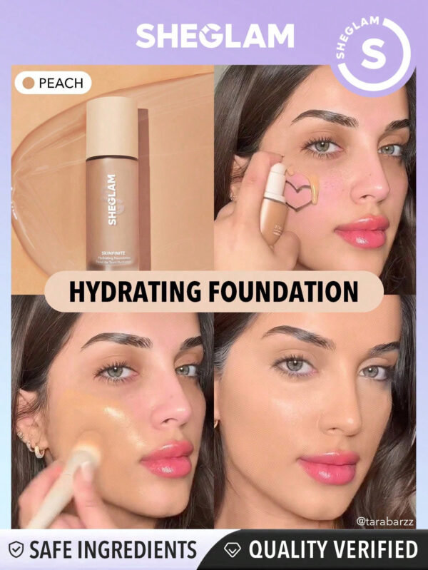 SHEGLAM Fond De Teint Hydrating Skinfinite - Peach     NoëL Cadeau De NoëL Hiver Thanksgiving DéCoration De NoëL Maquillage FÊTe Plage Voyage Vacances Rose Y379K Saint-Valentin DéCor Amour Cadeau Hiver Maquillage FÊTe Plage Voyage Vacances Rose Y2K Promos Offres Camping ExtéRieur PréSent Rose Mode Fille Nouvelle AnnéE CosméTique Cosplayer Meilleur Voyage FêTes Couleur Fantaisie Campus éCole Charme Ambiance Cny Nouvel An Chinois