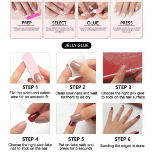 Rehaussez votre style avec 24 pièces d'ongles pressés en amande longs, ensemble d'ongles faux avec design de nœud rose, comprenant 1 pièce de colle jelly et 1 pièce de lime à ongles, pour la décoration d'ongles par les femmes et les filles fournitures d'ongles