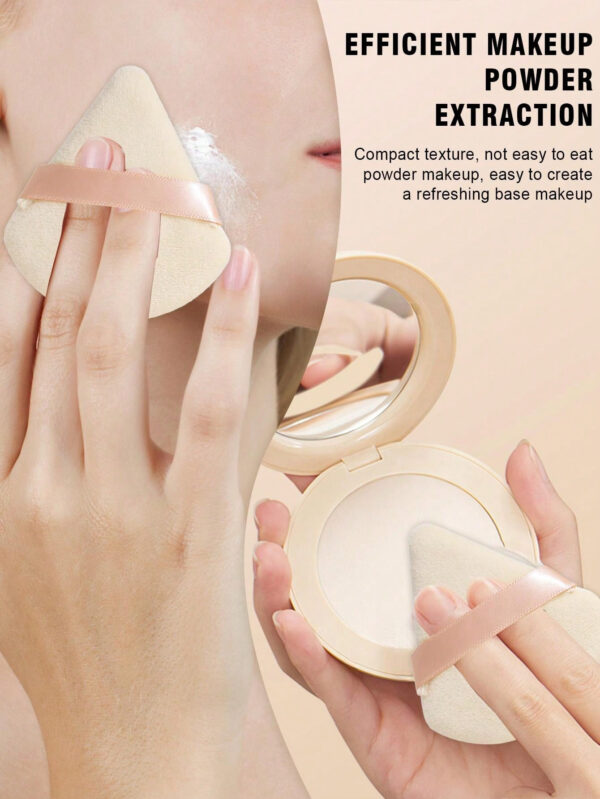 24 pièces/15 pièces/8 pièces/5 pièces Éponges de maquillage triangulaires, douces et faciles à mélanger pour la poudre pour le visage, la poudre pour le corps et le mélange de fond de teint. Ensemble d'outils de maquillage de beauté – Image 18