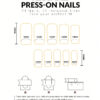 Mettez à jour votre look dès maintenant avec un ensemble de 24 pointes d'ongles en forme de V rouges avec des strass français, adapté pour les fêtes, les danses et le port quotidien. Comprend 1 colle en gelée et 1 lime à ongles. Ongles pressés, fournitures d'ongles – Image 4