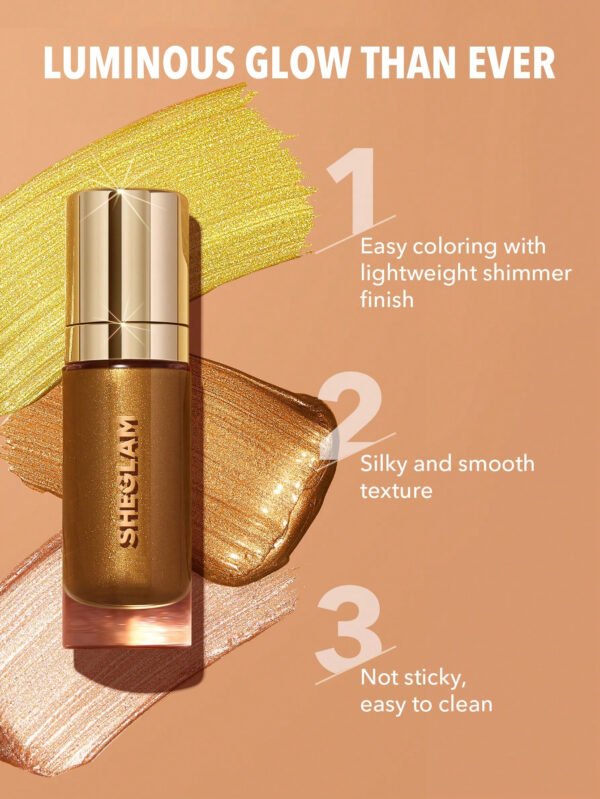 SHEGLAM Sunkissed Body Highlighter - Surligneur Liquide Medusa, Brillance Liquide Longue Tenue Pour ÉClaircir Et Illuminer Le Corps     NoëL Cadeau De NoëL Hiver Thanksgiving DéCoration De NoëL Maquillage FÊTe Plage Voyage Vacances Rose Y156K Saint-Valentin DéCor Amour Cadeau Hiver Maquillage FÊTe Plage Voyage Vacances Rose Y2K Promos Offres Camping ExtéRieur PréSent Rose Mode Fille Nouvelle AnnéE CosméTique Cosplayer Meilleur Voyage FêTes Couleur Fantaisie Campus éCole Charme Ambiance Cny Nouvel An Chinois – Image 5