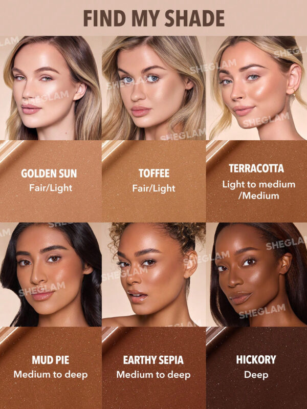 SHEGLAM Bronzeur Liquide Scintillant Sun Beam-Hickory     NoëL Cadeau De NoëL Hiver Thanksgiving DéCoration De NoëL Maquillage FÊTe Plage Voyage Vacances Rose Y964K Saint-Valentin DéCor Amour Cadeau Hiver Maquillage FÊTe Plage Voyage Vacances Rose Y2K Promos Offres Camping ExtéRieur PréSent Rose Mode Fille Nouvelle AnnéE CosméTique Cosplayer Meilleur Voyage FêTes Couleur Fantaisie Campus éCole Charme Ambiance Cny Nouvel An Chinois – Image 8