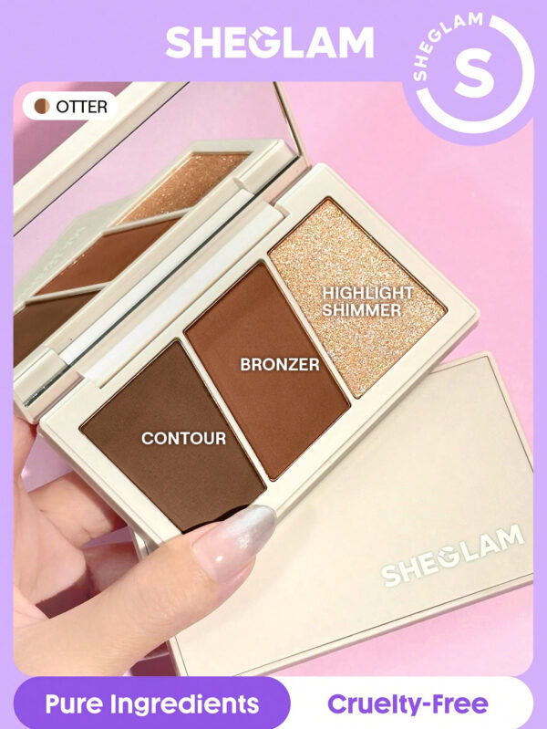 SHEGLAM Trio Hero Face Palette-Sand Saint-Valentin DéCor Amour Cadeau Hiver Maquillage FÊTe Plage Voyage Vacances Rose Y2K Promos Offres Camping ExtéRieur PréSent Rose Mode Fille Nouvelle AnnéE CosméTique Cosplayer Meilleur Voyage FêTes Couleur Fantaisie Campus éCole Charme Ambiance Cny Nouvel An Chinois – Image 2