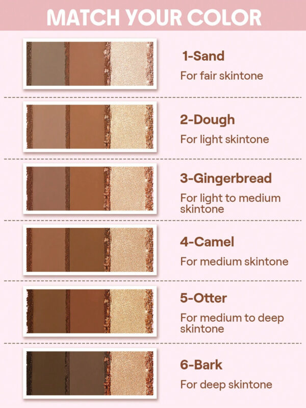 SHEGLAM Trio Hero Face Palette-Sand Saint-Valentin DéCor Amour Cadeau Hiver Maquillage FÊTe Plage Voyage Vacances Rose Y2K Promos Offres Camping ExtéRieur PréSent Rose Mode Fille Nouvelle AnnéE CosméTique Cosplayer Meilleur Voyage FêTes Couleur Fantaisie Campus éCole Charme Ambiance Cny Nouvel An Chinois – Image 11